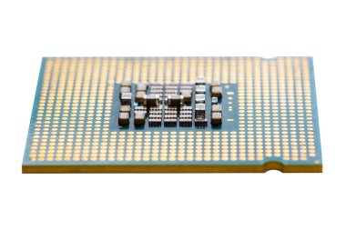 Elektronik Cpu anakart bilgisayarda yakın çekim.