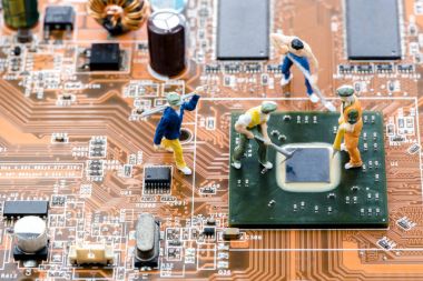 Bitcoin para yakın grafik kartına madencilik, gördüğümüz önemli arka plan bilgisayarın anakart, teknoloji.