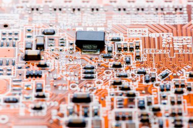 Abstract, elektronik devreler Mainboard teknoloji bilgisayar arka plan üzerinde (mantık kurulu, cpu anakart, ana kurulu, sistem kartına, mobo yakın çekim)