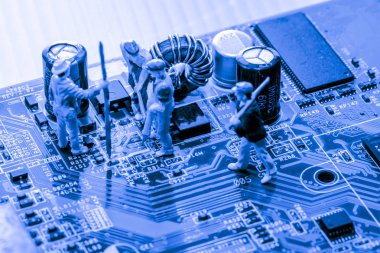 Bitcoin para yakın grafik kartına madencilik, gördüğümüz önemli arka plan bilgisayarın anakart, teknoloji.