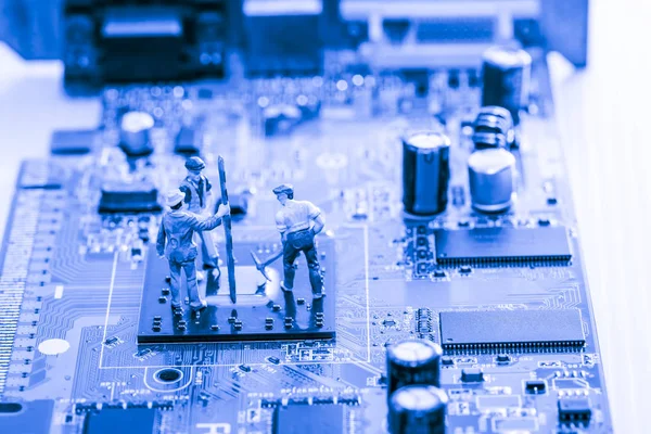 Bitcoin para yakın grafik kartına madencilik, gördüğümüz önemli arka plan bilgisayarın anakart, teknoloji.