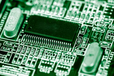 Abstract, elektronik devreler Mainboard teknoloji bilgisayar arka plan üzerinde (mantık kurulu, cpu anakart, ana kurulu, sistem kartına, mobo yakın çekim)