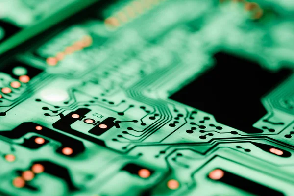 Abstract, close up of Circuits Electronic on Mainboard Technology computer background  (logic board,cpu motherboard,Main board,system board,mobo) — Stock Photo, Image