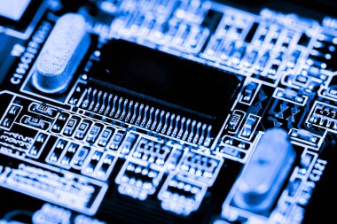 Abstract, elektronik devreler Mainboard teknoloji bilgisayar arka plan üzerinde (mantık kurulu, cpu anakart, ana kurulu, sistem kartına, mobo yakın çekim)