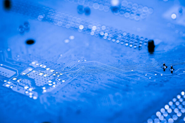 Abstract, close up of Circuits Electronic on Mainboard Technology computer background  (logic board,cpu motherboard,Main board,system board,mobo)