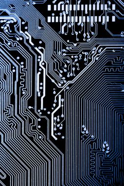 Abstract, elektronik devreler Mainboard teknoloji bilgisayar arka plan üzerine kapatalım. (mantık kurulu, cpu anakart, ana masa, sistem kartına, mobo)