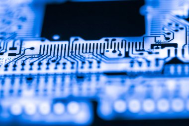 Abstract, elektronik devreler Mainboard teknoloji bilgisayar arka plan üzerine kapatalım. (mantık kurulu, cpu anakart, ana masa, sistem kartına, mobo)