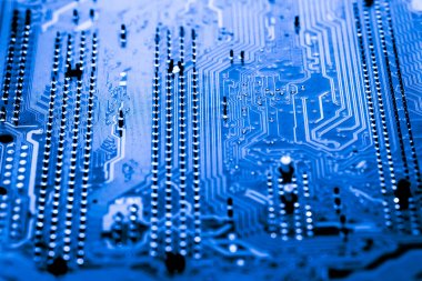 Abstract, elektronik devreler Mainboard teknoloji bilgisayar arka plan üzerine kapatalım. (mantık kurulu, cpu anakart, ana masa, sistem kartına, mobo)