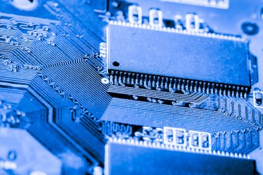 Abstract, elektronik devreler Mainboard teknoloji bilgisayar arka plan üzerine kapatalım. (mantık kurulu, cpu anakart, ana masa, sistem kartına, mobo)