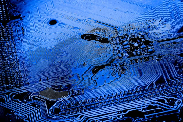 Abstract, elektronik devreler Mainboard teknoloji bilgisayar arka plan üzerine kapatalım. (mantık kurulu, cpu anakart, ana masa, sistem kartına, mobo)