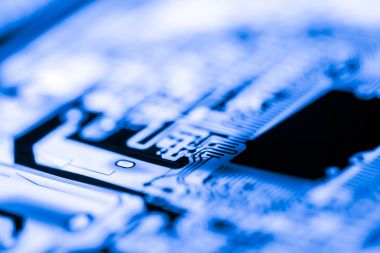 Abstract, elektronik devreler Mainboard teknoloji bilgisayar arka plan üzerine kapatalım. (mantık kurulu, cpu anakart, ana masa, sistem kartına, mobo)