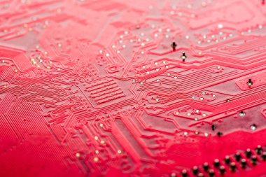 Abstract, elektronik devreler Mainboard teknoloji bilgisayar arka plan üzerine kapatalım. (mantık kurulu, cpu anakart, ana masa, sistem kartına, mobo)