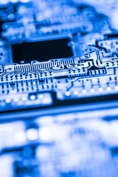 Abstract, elektronik devreler Mainboard teknoloji bilgisayar arka plan üzerine kapatalım. (mantık kurulu, cpu anakart, ana masa, sistem kartına, mobo) — Stok fotoğraf