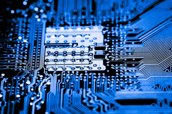 Abstract,close up of Circuits Electronic on Mainboard computer Technology background. (logic board,cpu motherboard,Main board,system board,mobo) — Stock Photo, Image