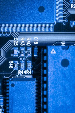 Abstract, elektronik devreler anakart bilgisayar teknoloji arka plan üzerinde yakın çekim. (mantık kurulu, cpu anakart, ana masa, sistem kartına, mobo)