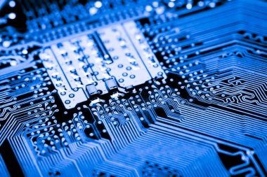 Abstract, elektronik devreler anakart bilgisayar teknoloji arka plan üzerinde yakın çekim. (mantık kurulu, cpu anakart, ana masa, sistem kartına, mobo)