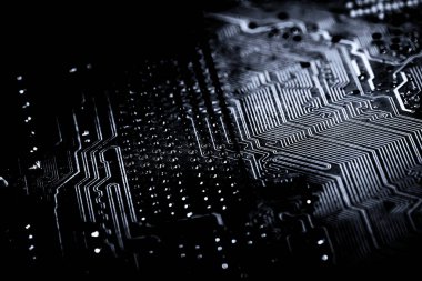 Abstract, elektronik devreler anakart bilgisayar teknoloji arka plan üzerinde yakın çekim. (mantık kurulu, cpu anakart, ana masa, sistem kartına, mobo)