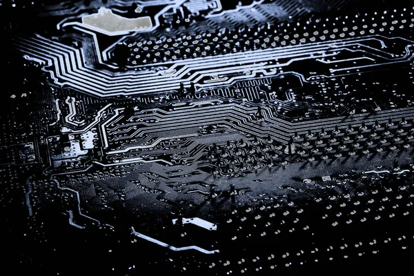 Abstract,close up of Circuits Electronic on Mainboard computer Technology background. (logic board,cpu motherboard,Main board,system board,mobo) — Stock Photo, Image