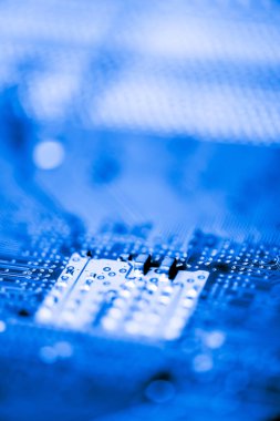 Abstract, elektronik devreler anakart bilgisayar teknoloji arka plan üzerinde yakın çekim. (mantık kurulu, cpu anakart, ana masa, sistem kartına, mobo)