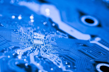 Elektronik devreler anakart bilgisayar teknoloji arka plan üzerinde kapat.