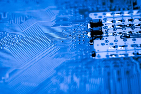 Elektronik devreler anakart bilgisayar teknoloji arka plan üzerinde kapat.