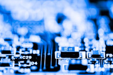 Abstract, elektronik devreler anakart bilgisayar teknoloji arka plan üzerinde yakın çekim. (mantık kurulu, cpu anakart, ana masa, sistem kartına, mobo)