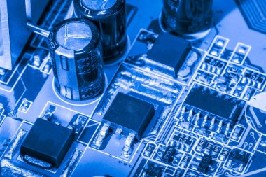 Abstract, elektronik devreler anakart bilgisayar teknoloji arka plan üzerinde yakın çekim. (mantık kurulu, cpu anakart, ana masa, sistem kartına, mobo)