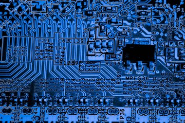 Abstract, elektronik devreler anakart bilgisayar teknoloji arka plan üzerinde yakın çekim. (mantık kurulu, cpu anakart, ana masa, sistem kartına, mobo)