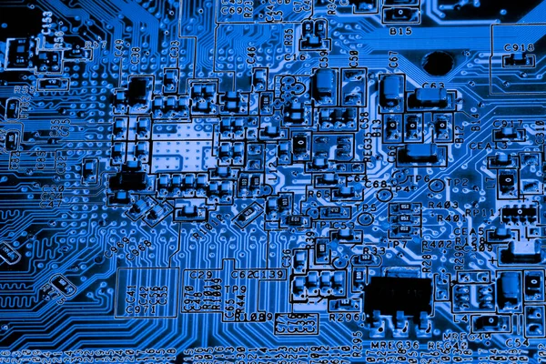 Abstract,close up of Circuits Electronic on Mainboard computer Technology background. (logic board,cpu motherboard,Main board,system board,mobo) — Stock Photo, Image