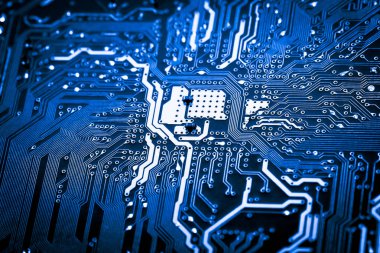 Abstract, elektronik devreler anakart bilgisayar teknoloji arka plan üzerinde yakın çekim. (mantık kurulu, cpu anakart, ana masa, sistem kartına, mobo)