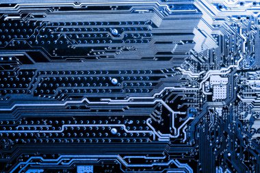 Abstract, elektronik devreler anakart bilgisayar teknoloji arka plan üzerinde yakın çekim. (mantık kurulu, cpu anakart, ana masa, sistem kartına, mobo)