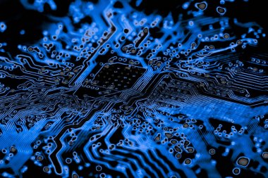 Abstract, elektronik devreler anakart bilgisayar teknoloji arka plan üzerinde yakın çekim. (mantık kurulu, cpu anakart, ana masa, sistem kartına, mobo)