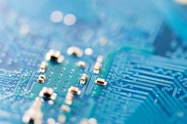 Abstract, elektronik devreler anakart bilgisayar teknoloji arka plan üzerinde yakın çekim. (mantık kurulu, cpu anakart, ana masa, sistem kartına, mobo)