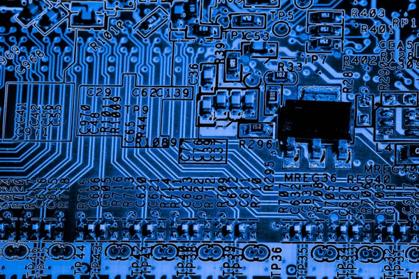 Abstract Close Mainboard Fundo Computador Eletrônico Placa Lógica Placa Mãe — Fotografia de Stock