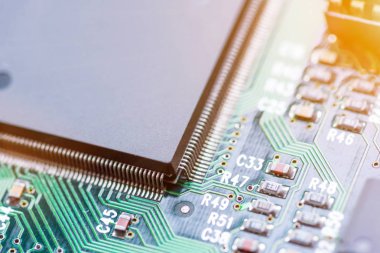 Abstract, Mainboard elektronik bilgisayar arka planı kapat. (mantık kurulu, cpu anakart, ana masa, sistem kartına, mobo)
