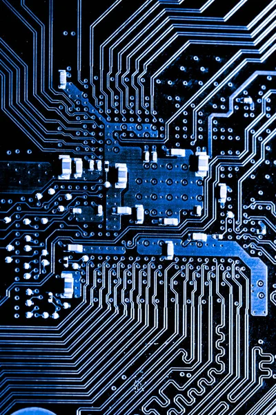 Abstract Close Van Elektronische Mainboard Achtergrond Van Computer Printplaat Cpu — Stockfoto