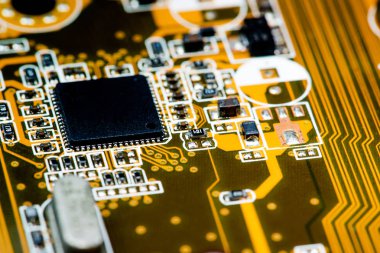 Abstract, Mainboard elektronik bilgisayar arka planı kapat. (mantık kurulu, cpu anakart, ana masa, sistem kartına, mobo)