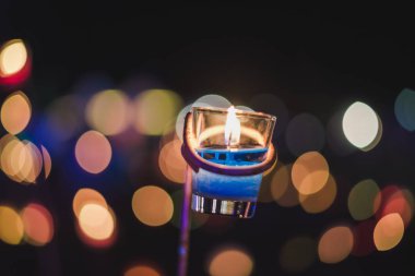 mum ışıkları bokeh arka plan bulanıklık.