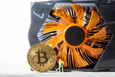 Bitcoin, yakın para incelemesi bağlanmak Internet ağ üzerinde grafik kartı