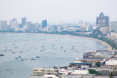 En güzel bakış açısı Pattaya Beach Pattaya City Chonburi, Thailand.
