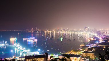 En güzel bakış açısı Pattaya Beach Pattaya City Chonburi, Thailand.