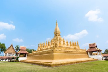 Pha Luang tapınak Vientiane, Laos, güzel mimari