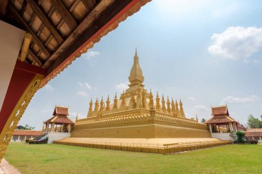 Pha Luang tapınak Vientiane, Laos, güzel mimari
