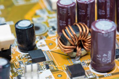 Abstract, Mainboard elektronik bilgisayar arka planı kapat. (mantık kurulu, cpu anakart, ana masa, sistem kartına, mobo)