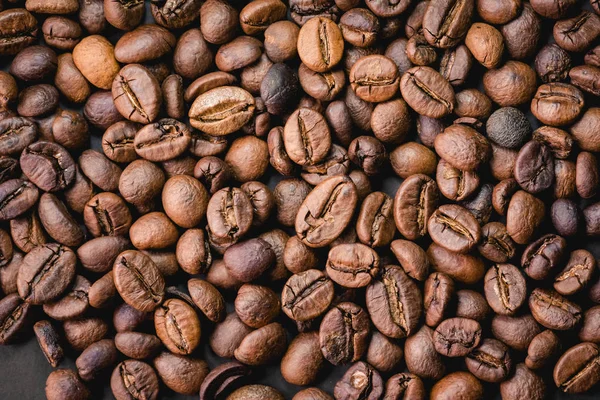 Ziarna Kawy Tłem — Zdjęcie stockowe