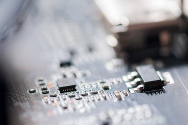 Abstract, Mainboard elektronik bilgisayar arka planı kapat. (mantık kurulu, cpu anakart, ana masa, sistem kartına, mobo)