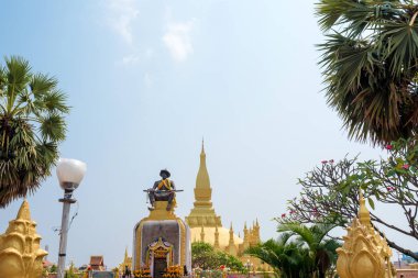 Pha Luang tapınak Vientiane, Laos, güzel mimari