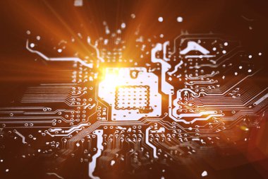Abstract, Mainboard elektronik bilgisayar arka planı kapat. (mantık kurulu, cpu anakart, ana masa, sistem kartına, mobo)