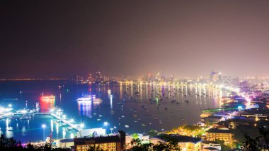 En güzel bakış açısı Pattaya Beach Pattaya City Chonburi, Thailand.