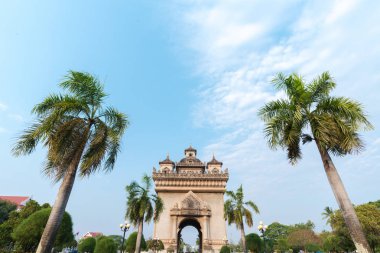 Güzel mimari Patuxay (zafer kapısı) Vientiane, Laos